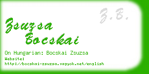 zsuzsa bocskai business card